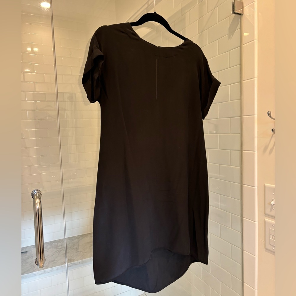 Everlane silk - black tshirt dress - XS